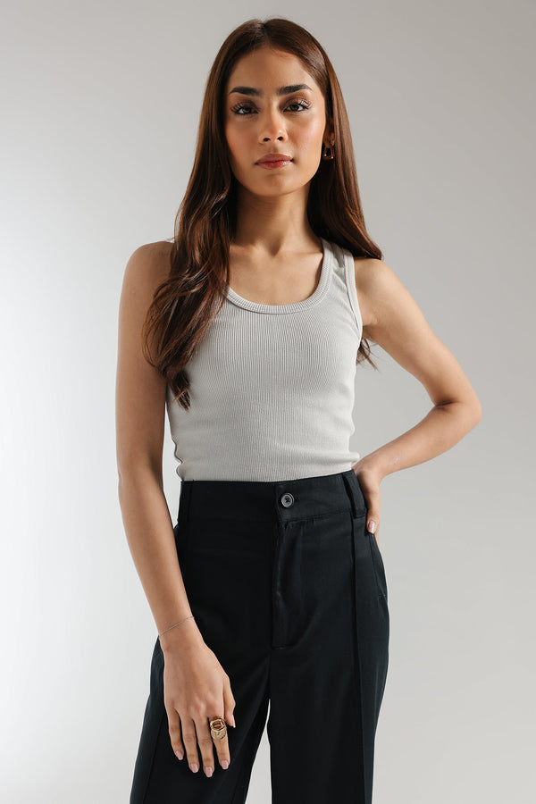 SLEEVELESS RIBBED TOP (E2121/108/910)