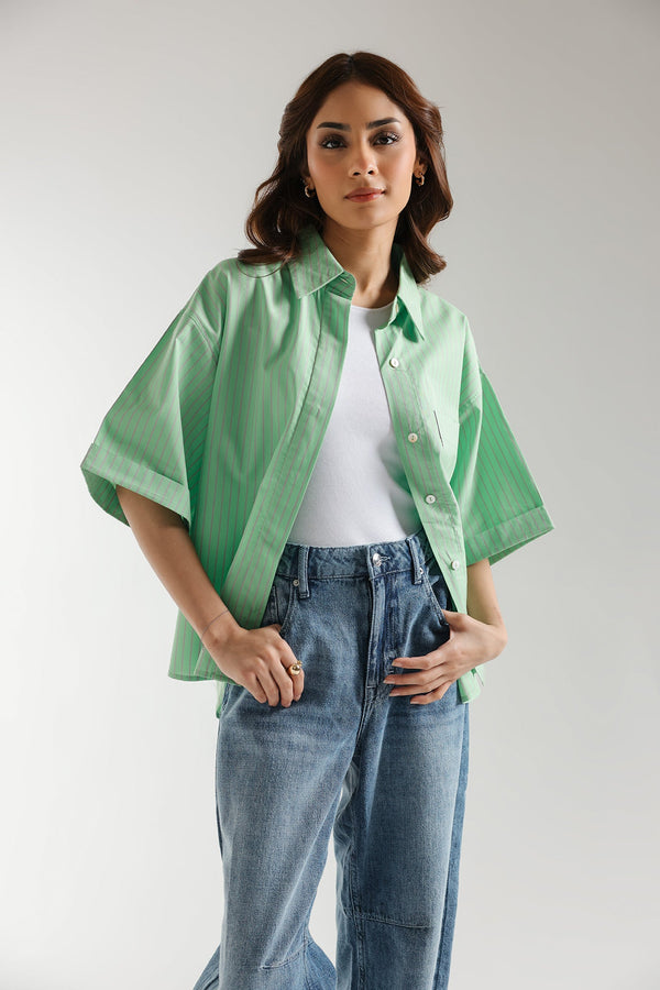 STRIPED BUTTON DOWN SHIRT (E2331/108/724)