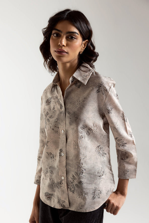 PRINTED BUTTON DOWN SHIRT (E2343/108/128)