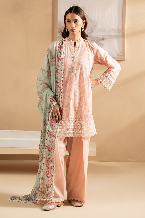 ROSE BLEND- 3PC EMBROIDERED LAWN SUIT
