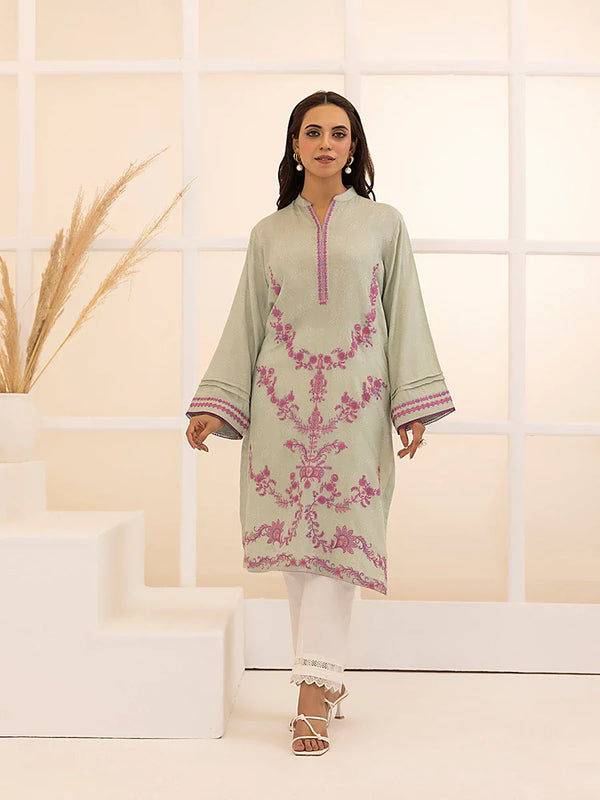 1PC Stitched Jacquard Embroidered Shirt