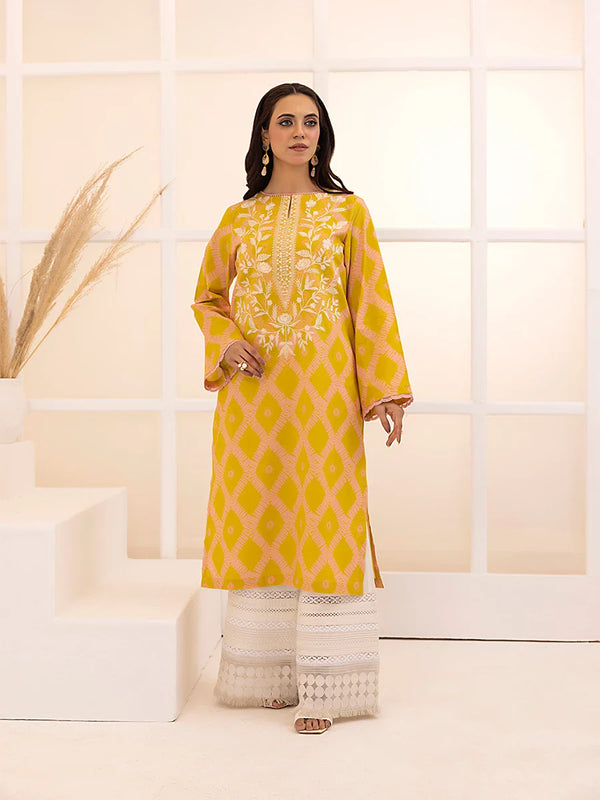 1PC STITCHED EMBROIDERED CAMBRIC SHIRT