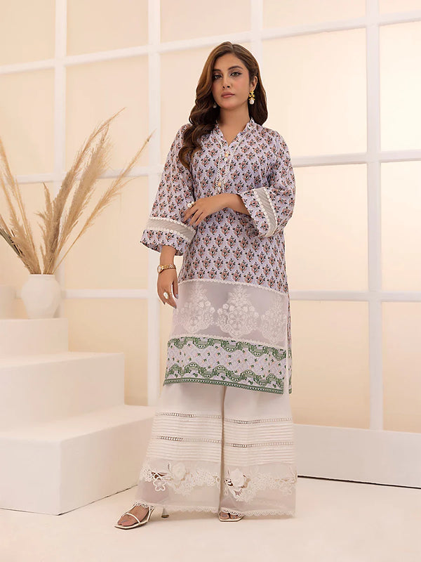 1PC Stitched Poly Viscose Embroidered Shirt