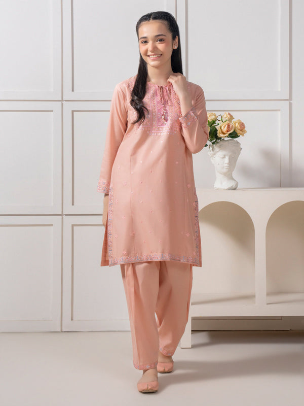 2 Piece Lawn Suit-Embroidered