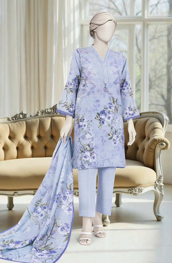 PRINTED KHADDAR 3PCS UNSTITCHED