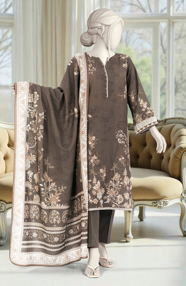 PRINTED KHADDAR 3PCS UNSTITCHED