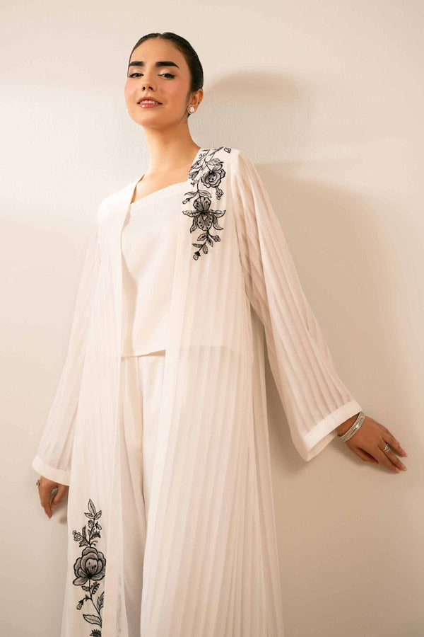 3 Piece - Embroidered Suit - FS25-70