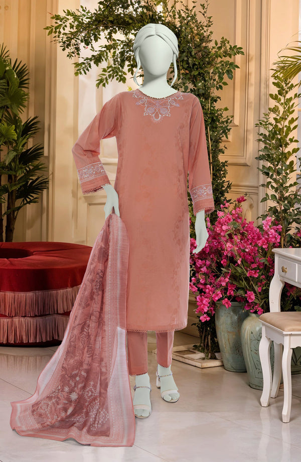 EMBROIDERED JACQUARD STITCHED 3 PIECE