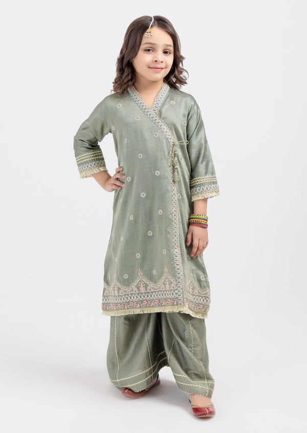 Green-Silk-2 Piece (GPS25DE2011)