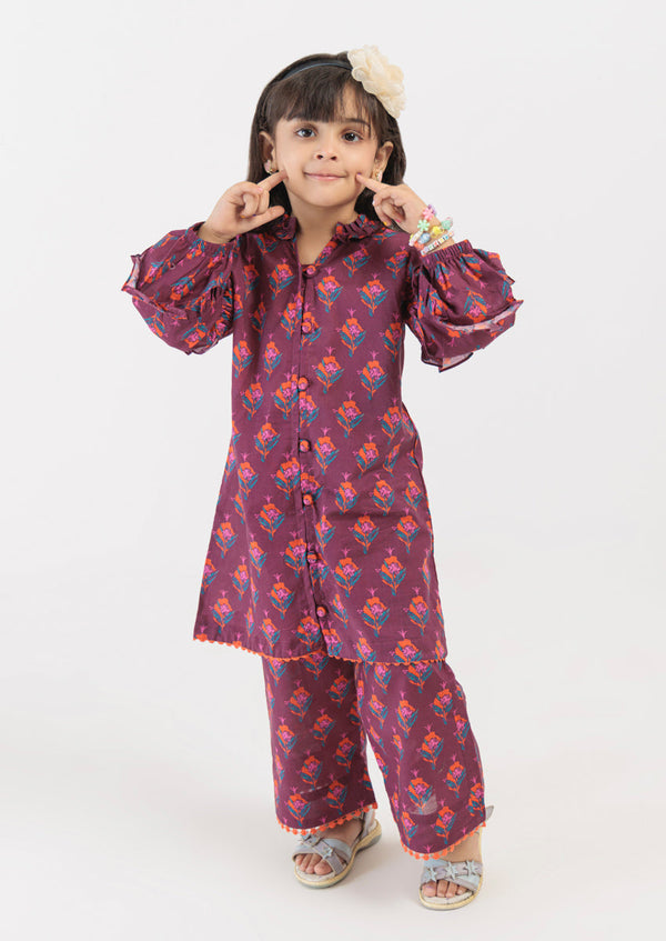 Plum-Cambric-2 Piece (GPS25P2035)