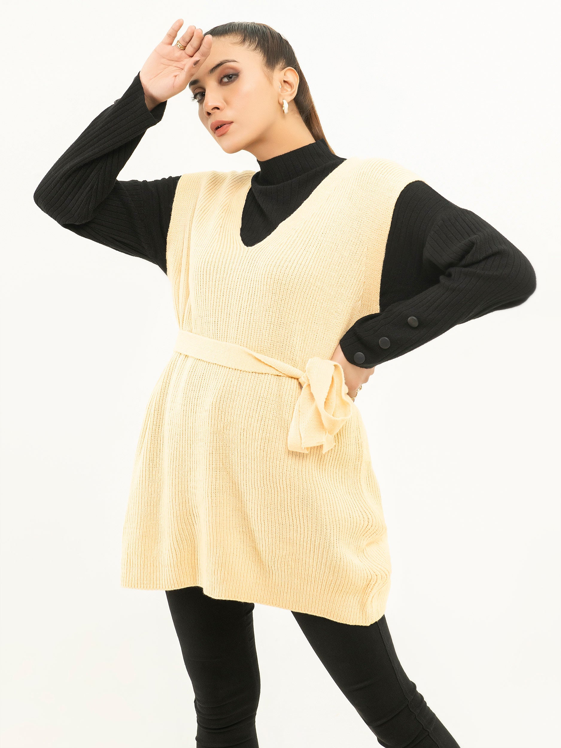 Belted Sweater