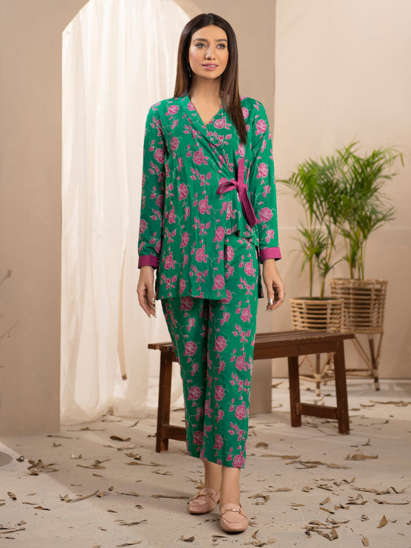 Linen Shirt-Embossed (Unstitched)