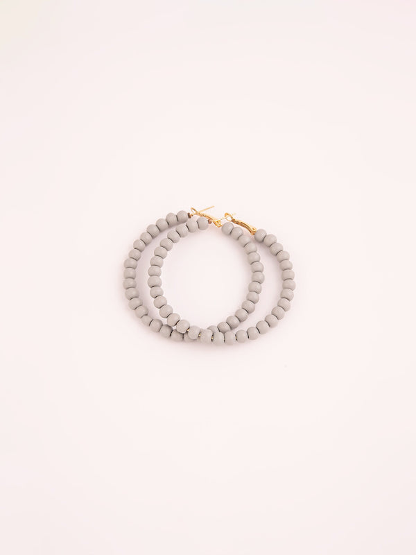 Beaded Hoop Earrings