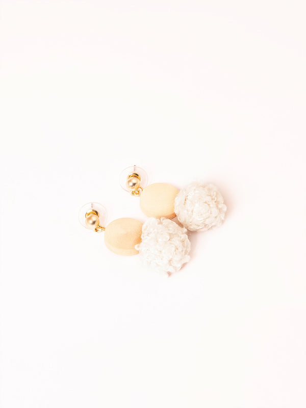 Pompom Drop Earrings