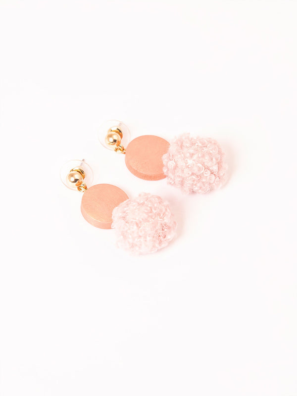Pompom Drop Earrings