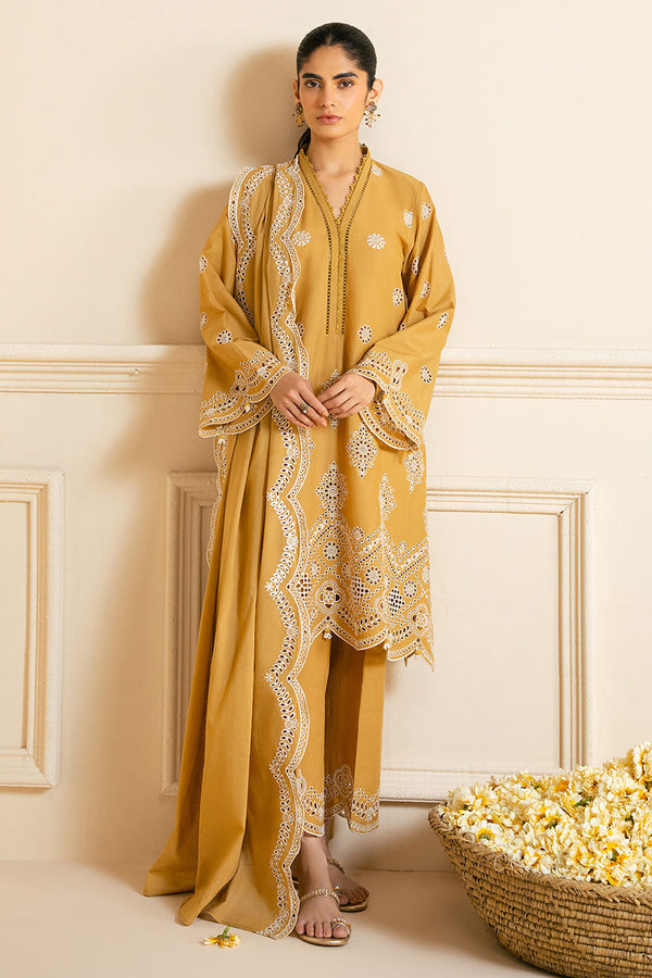 MEADOW GOLD-3PC CHIKANKARI SUIT