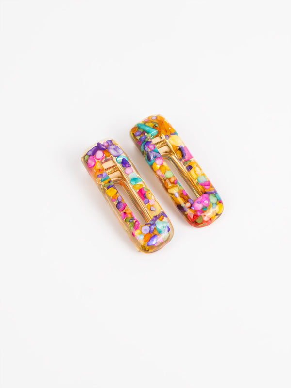 Multi Colored Hair Clips