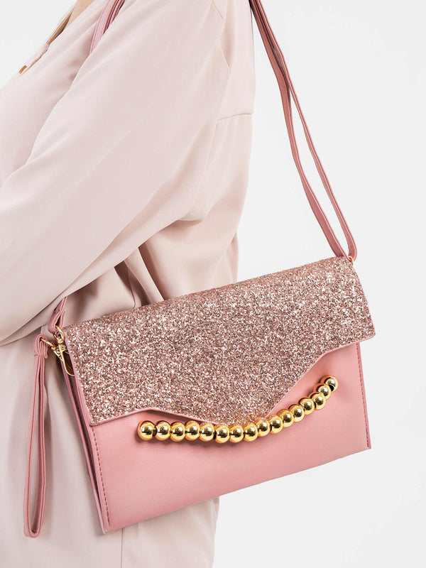 Glittered Envelope Clutch