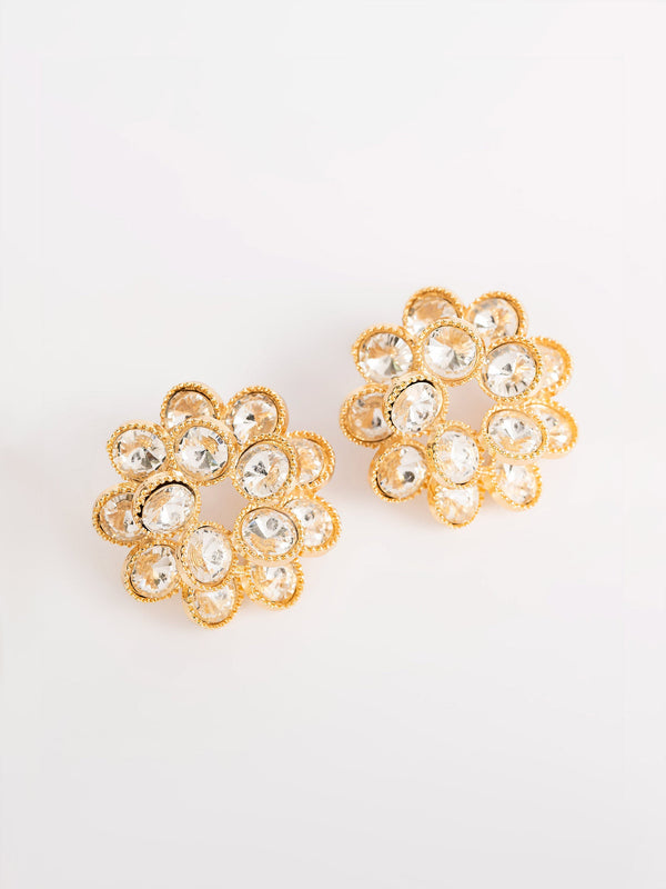 Embellished Floral Earrings