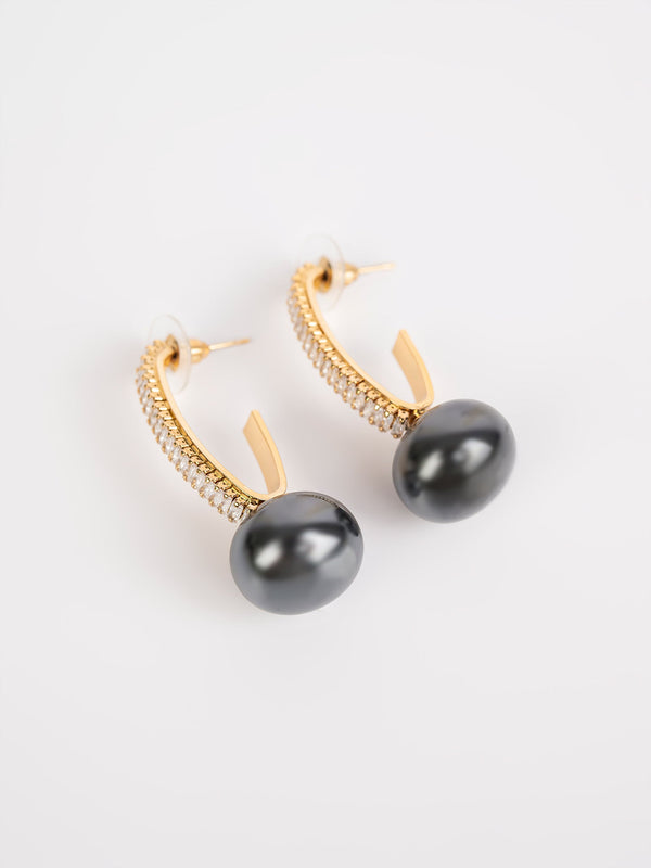 Embellished Pearl Earrings