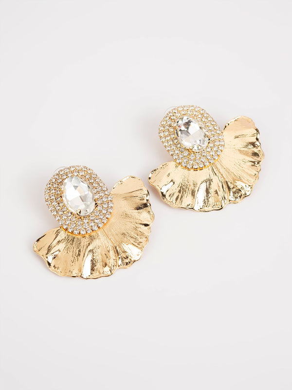 Embellished Floral Earrings