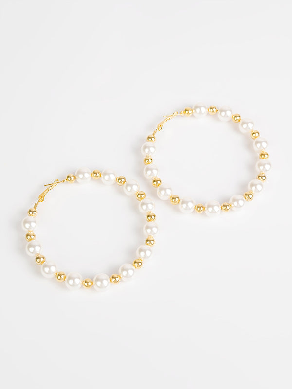 Beaded Pearl Earrings