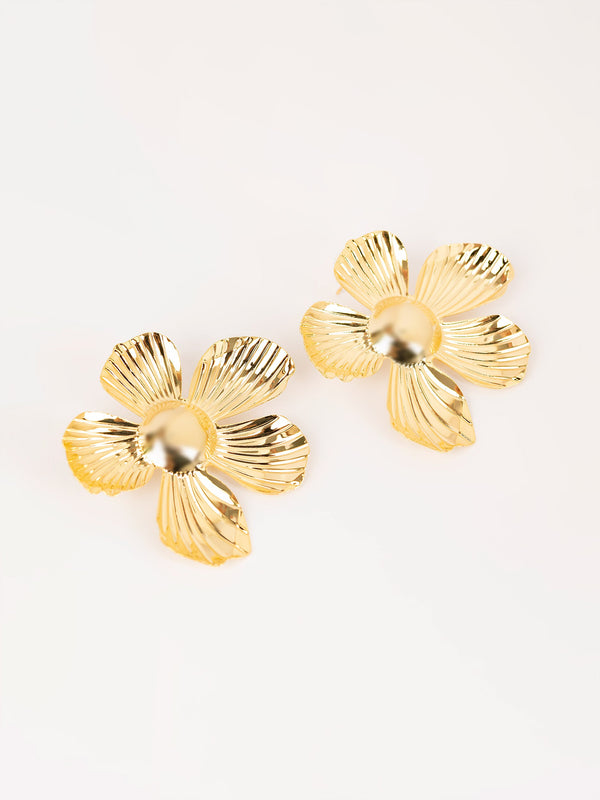 Abstract Floral Earrings