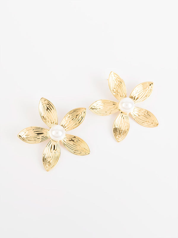 Pearl Floral Earrings