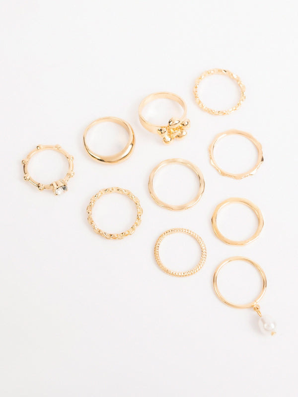 Flower Ring Set