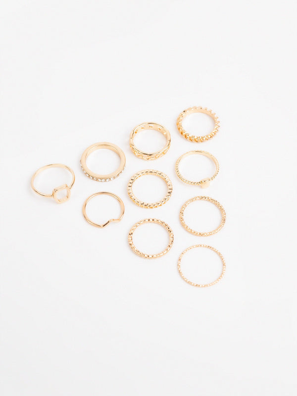Chain Ring Band Set