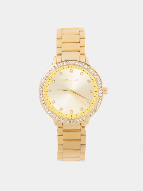 Crystal-Studded Watch