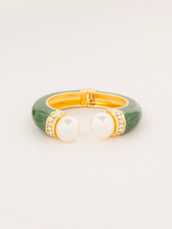 Enamel Pearl Bracelet