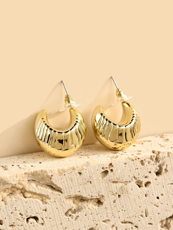 Dome Hoop Earrings