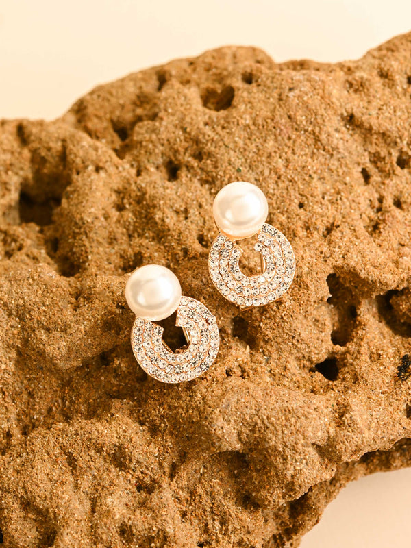 Crystal Pearl Stud