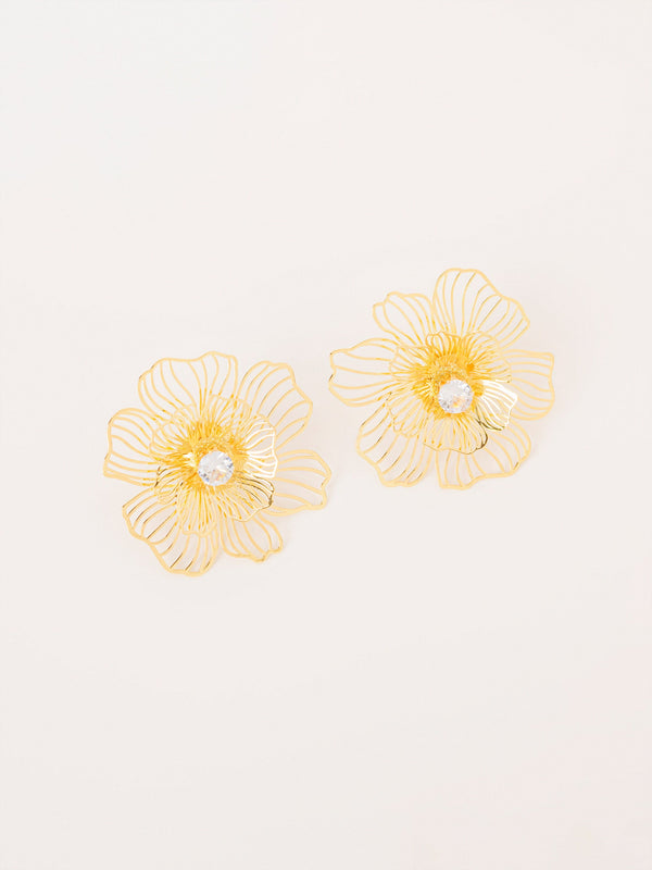 Floral Wire Earrings
