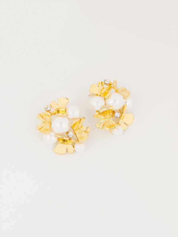 Crystal Pearl Earrings