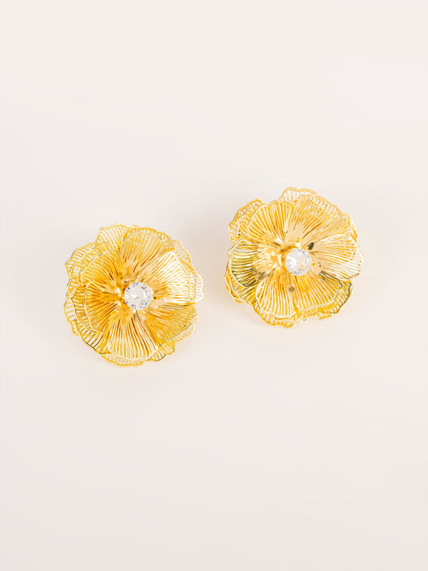 Floral Pearl Studs