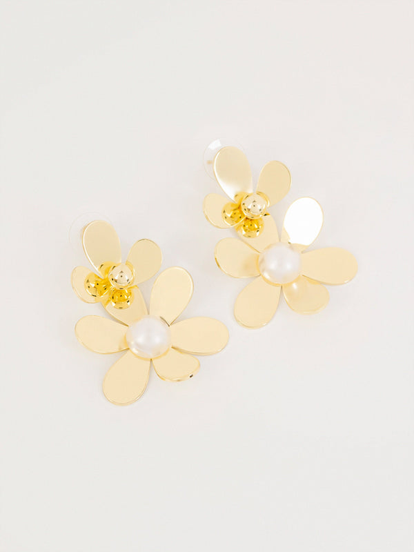 Flora Pearl Drop Earrings