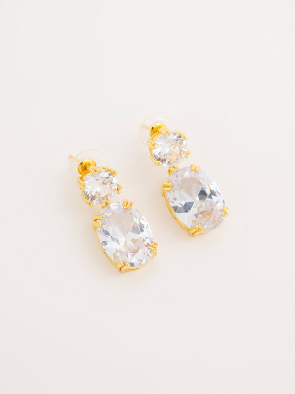 Oval Drop Earrings