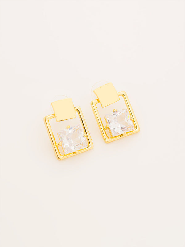 Crystal Frame Earrings