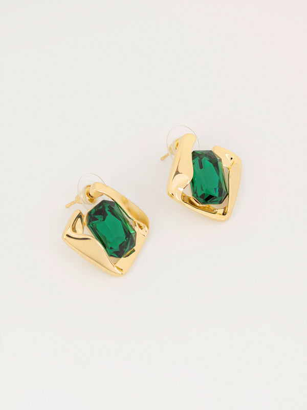 Stone Stud Earrings