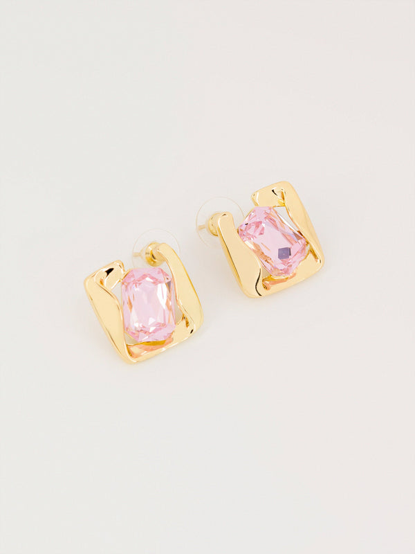 Stone Stud Earrings