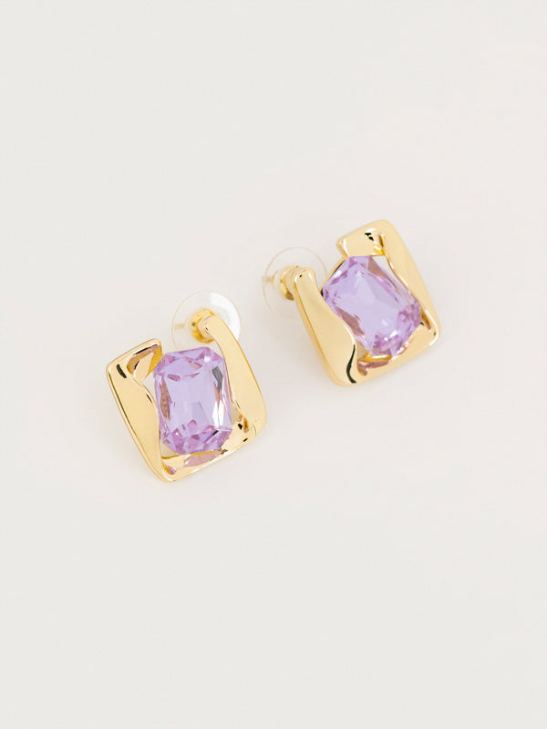 Stone Stud Earrings