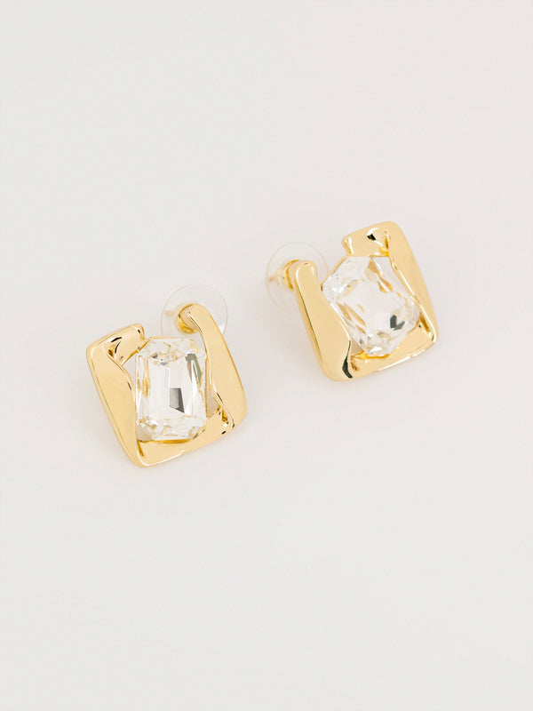 Stone Stud Earrings