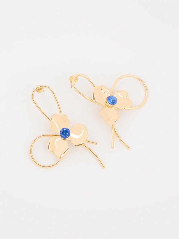 Floral Loop Earrings