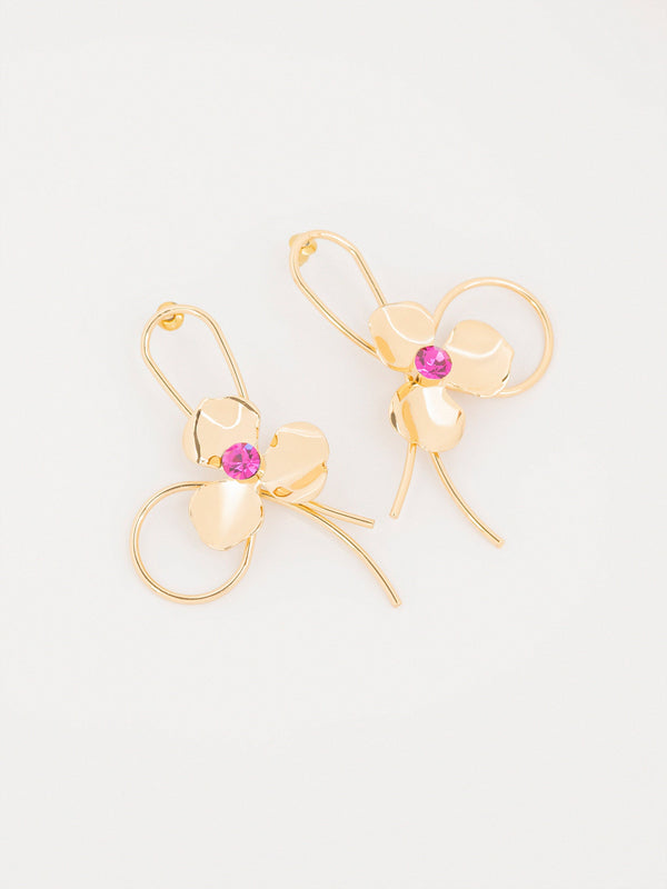 Floral Loop Earrings