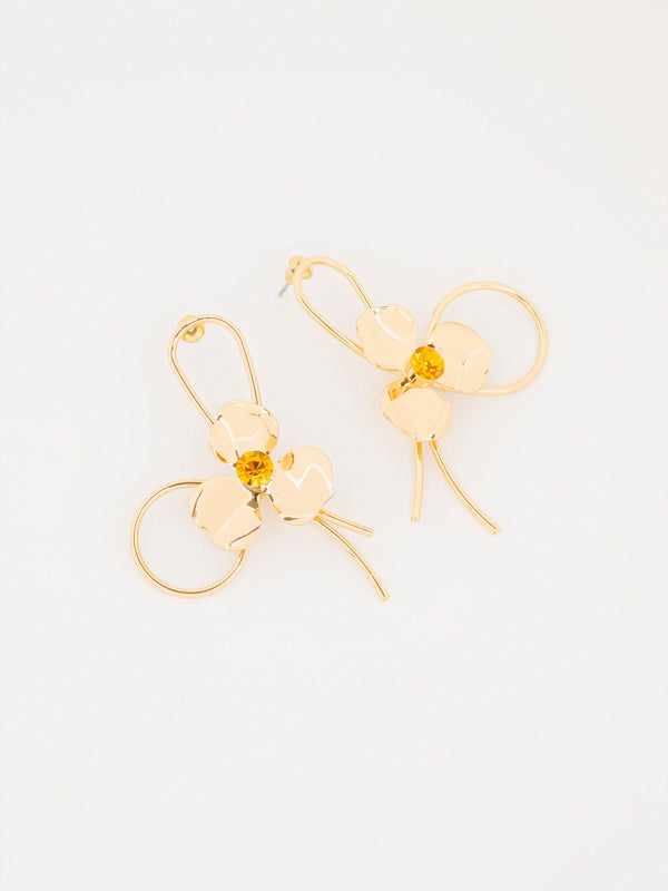 Floral Loop Earrings