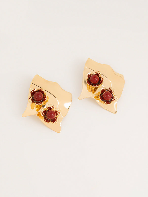 Floral Irregular Earrings