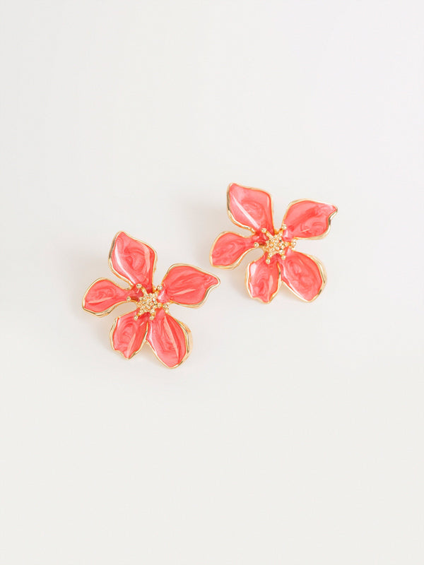 Petal Enamel Earrings