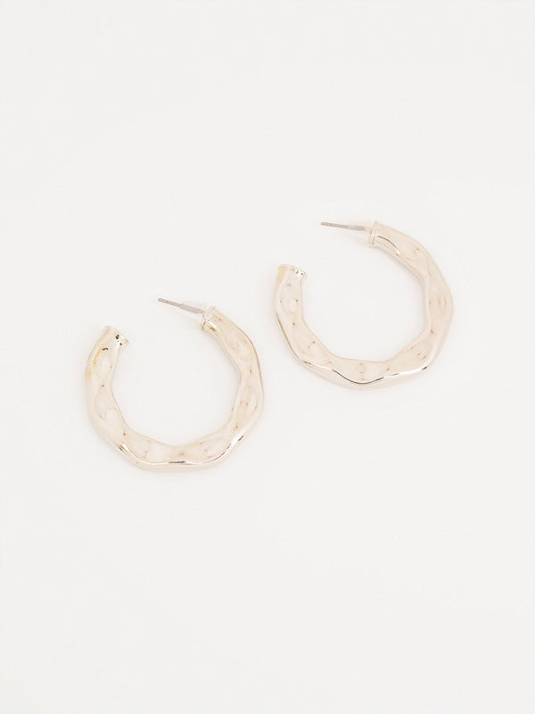Textured Hoop Earrings